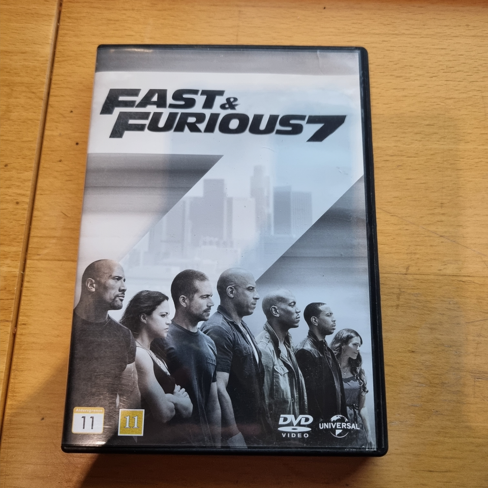 Fast & Furious 7, DVD, action