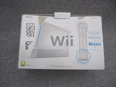 Nintendo Wii, Resort pack, Perfekt, 

- 1 controller (Original),
- 1 Nunchuck (original),
- 1 Konsol