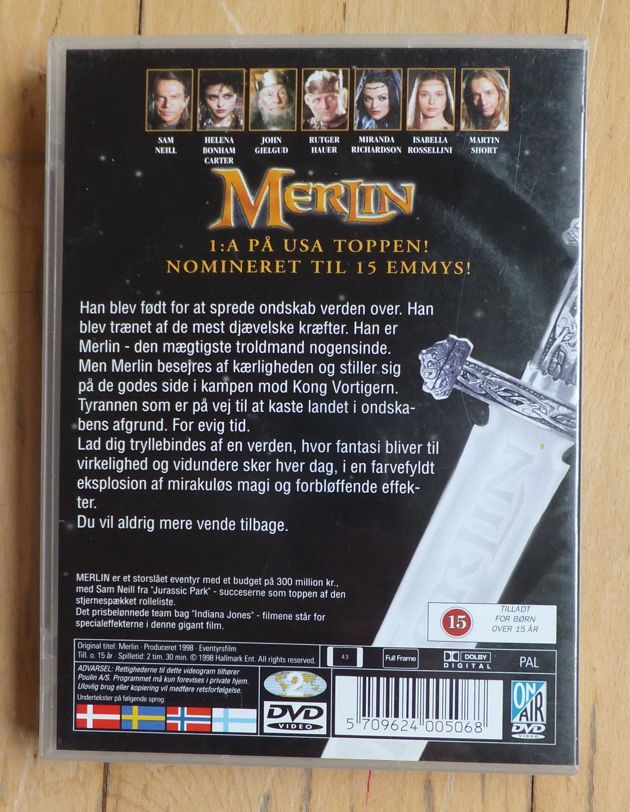Merlin, DVD, eventyr