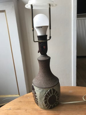 Anden bordlampe, Chris Haslev bordlampe, Bordlampe - Chris Haslev - Brændt, delvis glaseret charmott