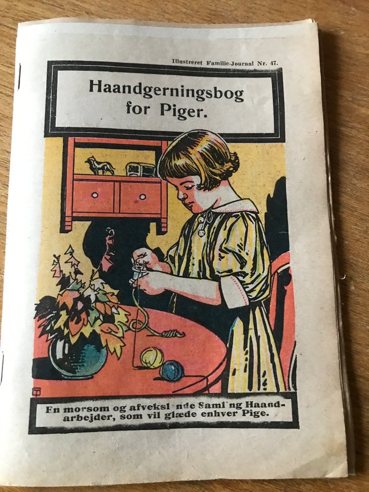 Retro: Haandgerningsbog for Piger, emne: håndarbejde