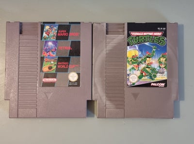 Super mario Bros + Tetris + TMNT, NES, Super mario bros + tetris + world cup og Teenage Mutant Ninja