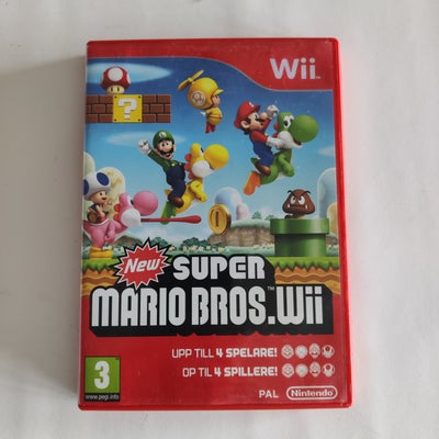 New Super Mario Bros wii, Nintendo Wii, New super Mario Bros wii til Nintendo Wii inkl manual 

Test