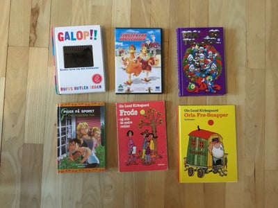 5 børnebøger + dvd, Ole Lund Kirkegaard m.fl., - Galop !! af Rufus Butæer Seder (hardback - velholdt