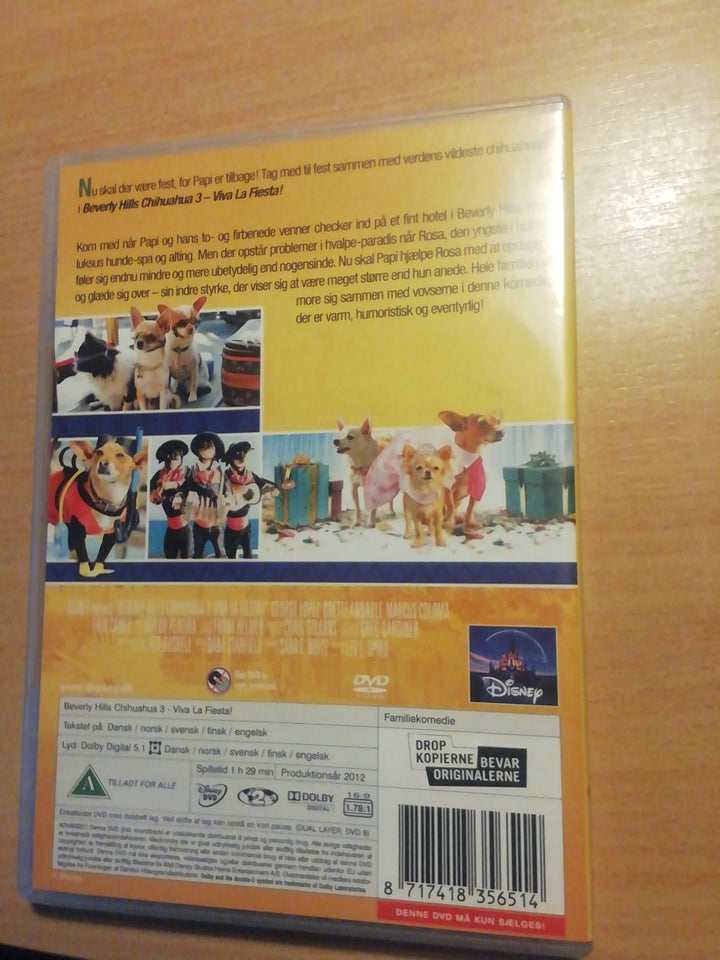 Beverly Hills Chihuahua 3, instruktør Disney, DVD