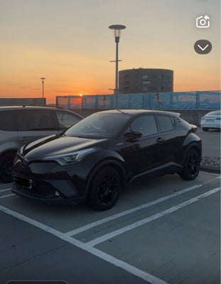 Toyota C-HR, 1,2 T C-LUB, Benzin, aut. 2019, sort, klimaanlæg, aircondition, ABS, airbag, 5-dørs, ce