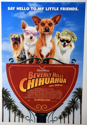 Plakat, Walt Disney, motiv: Beverly Hills Chihuahua, b: 69 h: 102, Original amerikansk biografplakat