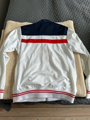 Sweatshirt, Champion , str. M,  Blåhvidrød,  Næsten som ny, Super fin - jakke - trøje med krave og l