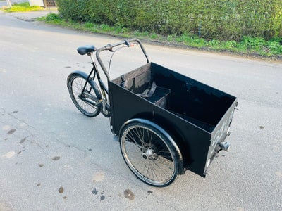 Ladcykel, Christiania cykel Light, 7 gear, 24 tommer, stelnr: Cs…….x, Original christinia ladcykel m