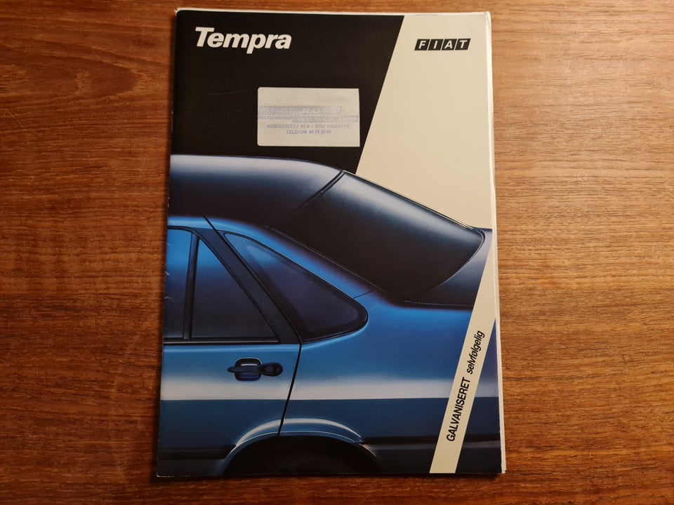 Fiat Tempra modelbrochure fra starten af 1990ern...