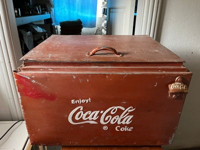 Coca Cola, Coca-Cola køleboks, Coca-Cola køleboks - retro med masser af hyggelig patina - kan rumme 