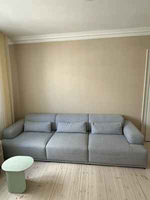 Sofa, stof, 3 pers. , MUUTO, Muuto Connect Soft 3-Seater modul sofa fra 2023 i en smuk Ecriture 710 