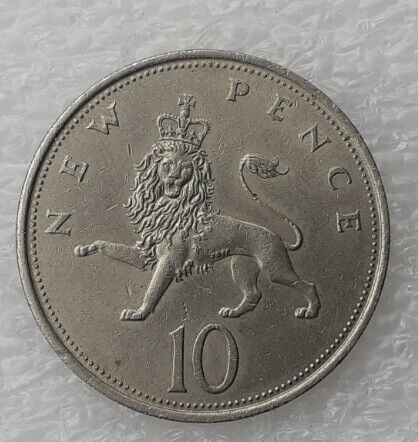Vesteuropa, mønter, 10 Pence