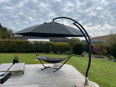 Parasol, Sun garden, Sun Garden parasol Ø375 cm med fod. En parasol i virkelig høj kvalitet og funge