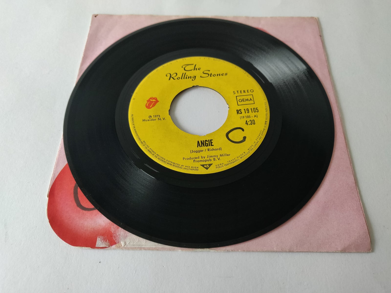 Single, THE ROLLING STONES, ANGIE / SILVER TRAIN