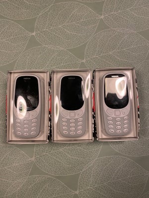 Nokia Nokia 3310 Dual SIM, 32GB , Perfekt, Helt ny Nokia 
400kr pr stk
Eller køb dem alle for 1000kr