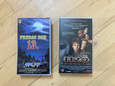 Gyser, Fredag d. 13. og Halloween H20, 2 stk. Vhs fra gemmerne.
Begge styk er i fin stand taget alde