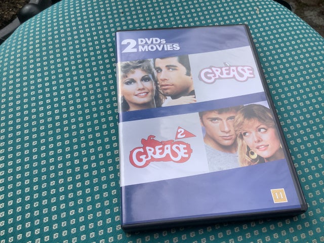 Grease og Grease 2, DVD, musical/dans, Perfekt stand, med…