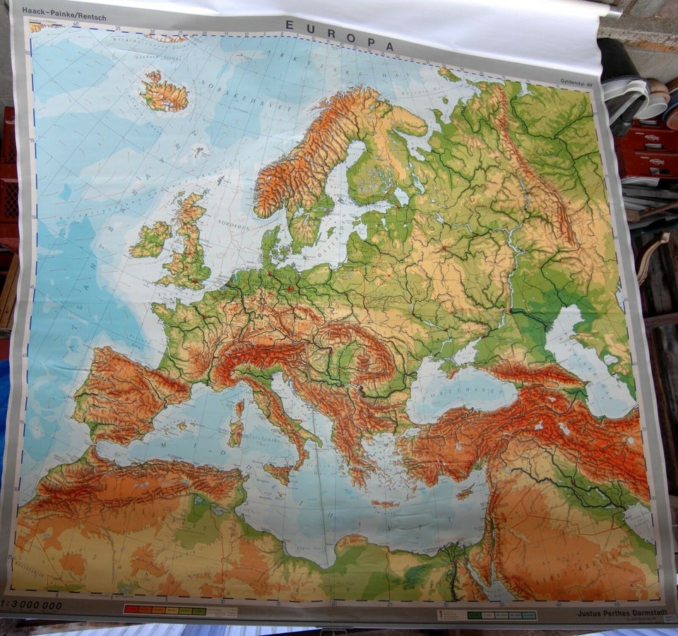 Landkort, Skole kort Europa