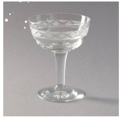 Glas, 8 likørglas / mini-drinksglas, Ejby Holmegaard / Holmegård, 8 styk likørglas (9 cm høj, 6,7 cm
