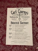 Nodebog, Carl Czerny, arrangeret af Heinrich Germer