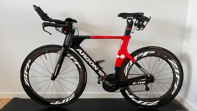 Triatloncykel, Argon 18 E-118, 54 cm stel, 22 gear, Rigtig god stand triatlon cykel der er ny servic