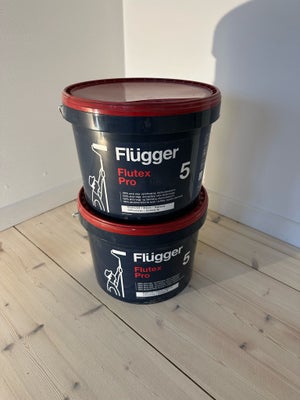 Væg- og loftmaling , Flügger, 20 liter, Råhvid, To uåbnede maling i råhvid (den mest populære farve)