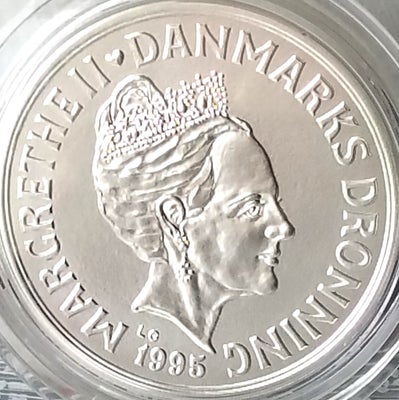 Danmark, mønter, SØLV 200DKK, 1995, SMUK SØLV 200 KRONE 1995 PRINS JOACHIM BRYLLUP i PROOF (Matte) K