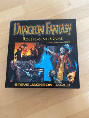 Dungeon Fantasy - Steve Jackson Games , Rolespil , brætspil, Der mangler 3 sekskanter terninger 