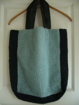 Shopper, Strom % Marie, Pose/ shopper af blødt stof: lyseblå, mørkeblå. B: 45cm , H: 49cm. Ny og ubr