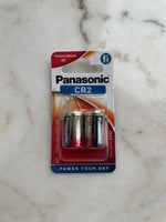 Panasonic CR2 batterier med 3V-spænding (2 Stk)...