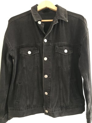 Cowboyjakke, str. 38, BDG,  gråblå,  denim,  Næsten som ny