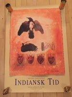 Plakat, Skijin Ao Waja, motiv: Fugle og fjer og indiansk
