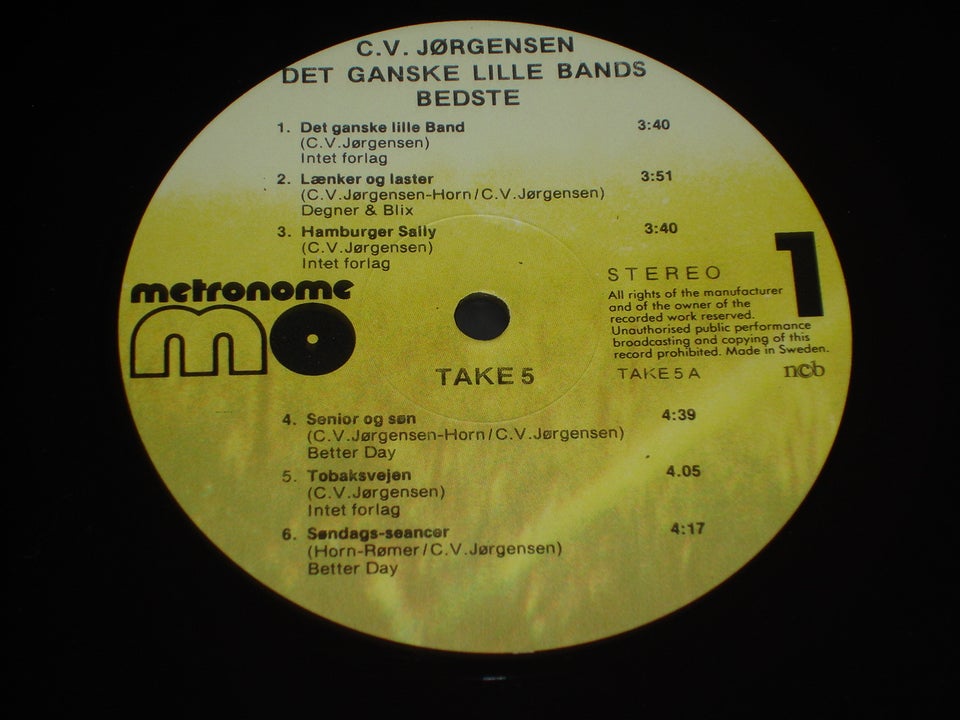 LP, C. V. Jørgensen - C.V Jørgensen ( Smukt eksemplar), Det