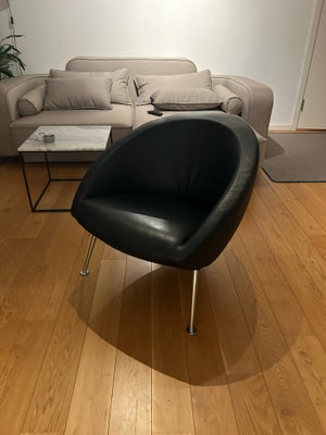 Loungestol, læder, Artifort, Sælger 2 Hanna Lounge stole designet af danske René Holten. 
Stolene er