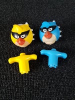 Figurer, 2 snurretoppe med lys og lyd, Angry Birds