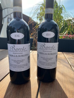 Vin og spiritus, Barolo 15+16 - Burlotto, Burlotto = Kult Barolo producent. 

Kan enten købes samlet