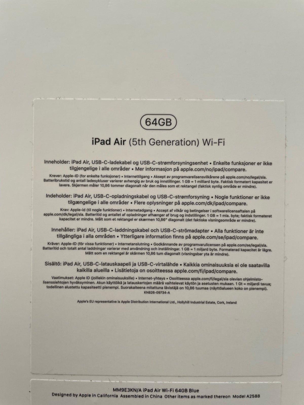 iPad Air 5, 64 GB, Perfekt