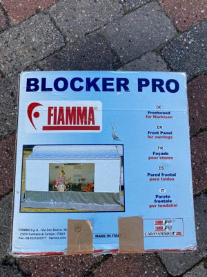 Markisesider, Fiamma Blocker Pro, 360 cm passer til Fiamma Caravanstore posemarkise. Brugt 2 gange. 