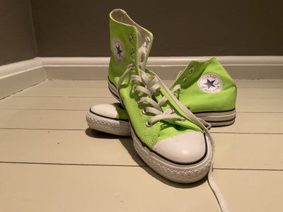 Sneakers, Converse all star, str. 41,5,  Neongrøn ,  Lærred,  God men brugt