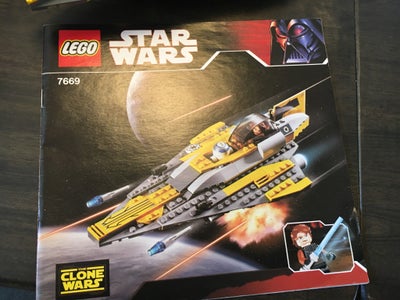 Lego Star Wars, 7669, Komplet bortset fra et klistermærke, se billeder bagerst på flyet, og en fod d