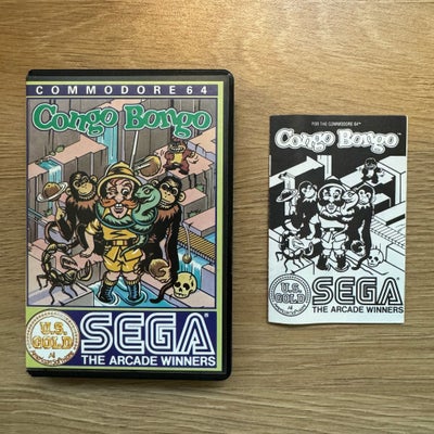 Congo Bongo, Commodore 64, Spil til Commodore 64
Congo Bongo
US Gold / SEGA 1983
Perfekt og komplet 