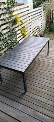 Havebord, Victoria Coop, Aluminium/nonwood, Helt nyt sort udtræksbord. 220/270×95. Købt som udstilli