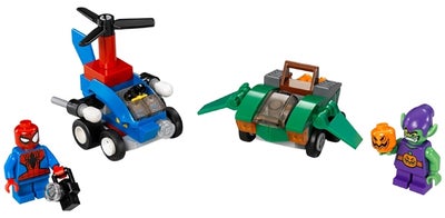 Lego Super heroes, Sæt fra Mighty Micros:

76064 Spider-Man vs. Green Goblin 50kr.
76068 Superman vs