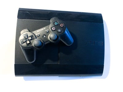 Playstation 3, PS3 Super Slim med 1 controller, PS3 Super Slim med 1 controller og alle nødvendige k