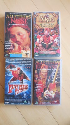 Familiefilm, Pyrus, Julekalender. Børnefilm. VHS.
Alletiders Nisse (1995)
Pyrus på pletten
Pyrus i a