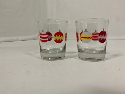 Glas, Drikkeglas,  Vintage Ikea, 2 vintage Ikea juleglas fra 90’erne 
250 ml

