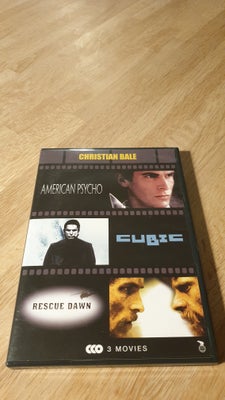 American Psycho / Cubic / Rescue Dawn, instruktør Mary Harron / Kurt Wimmer / Werner Herzog, DVD, dr