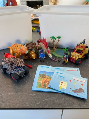 Playmobil, Dinosaur, Playmobil, 2 pakker med dinosaurer, 