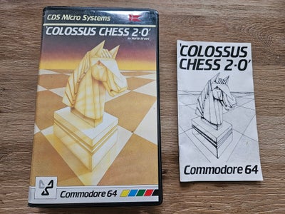 Colossus Chess 2.0, Commodore 64 & C128, 


Skak-spil til C64:


CDS Software, 1984:

"Colossus Ches